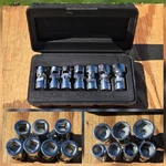 Vntg 7pc Craftsman 3/8" Drive Sae 6pt Flexible Flex Swivel Socket Set -v-. Fixed Price $49.95.