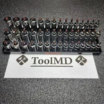 Snap-on Tools New Black 45pc 3/8" Drive Metric Shallow / Semi Deep Master Set. Fixed Price $1195.00.