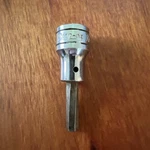Snap-on Tools Fa7a 7/32" Sae Hex Bit 3/8 Drive Chrome Socket Driver *has Twist. Fixed Price $9.00.