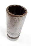 Bonney 1" 12 Point Deep Socket 1/2" Drive Chrome Vanadium Ld32 Knurled. Fixed Price $3.75.