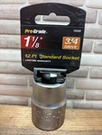 1-1/8 Prograde Socket, 3/4" Drive, 12 Point, 16205, New, Free Us Ship. Fixed Price $11.89.