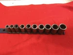 Matco Tools Adv 10 Piece 3/8" Drive Metric 12 Point Impact Socket Set 10mm-19mm. Fixed Price $56.25.