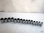 15pcs Gearwrench Standard Socket 24-10. 12 Point 1/2 Drive. Fixed Price $80.75.