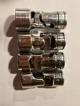Snap On 3/8" Drive 6pt Sae Flank Shallow Universal Socket, Set Of 4. Fixed Price $95.00.