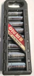 Vintage Great Neck 3/8 Drive 6 Point 9 Piece Deep Chrome Socket Set Metric Sdm9d. Fixed Price $19.95.