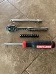 Craftsman 70 Pc Tool Set 3/8 Dr Ratchet Sae Metric 6 Pt Deep Sockets Bar - Bonus. Fixed Price $59.99.