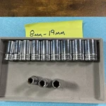 *super Deal Snap On 3/8 Drive Metric Socket Set , Semi Deep. Great Condition. Fixed Price $179.99.