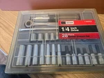 Craftsman Usa 1/4" Drive 44022 Standard 6pt 28 Pc Socket Wrench Set Sae Read All. Fixed Price $83.00.