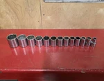 Craftsman Usa 1/2" Dr Sae 13pc Chrome Socket Set 12pt 7/16-1" 1-1/8-1-1/4" V Vv. Fixed Price $39.95.