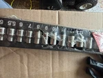 Snap-on 112tmmy 12 Pc 1/4" Drive 6-point Metric Flank Shallow Socket Set. Fixed Price $150.00.