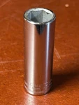 Craftsman 12mm 6 Point 1/4" Drive Deep Polished Chrome Socket -g- 44409 Usa. Fixed Price $2.59.