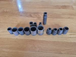 Vtg Snap On Tools Sae Misc & Impact Socket 1/2" Drive 6/12 Point Ip200 Lot 14. Fixed Price $79.00.