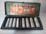 Ludell 8 Pc Deep Impact Socket Set 3/8" Drive 10 11 12 13 14 16 17 19 Vtg Metric. Fixed Price $24.00.
