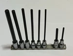 Snap On 206fal 3/8 Drive Sae Long Hex Bit Socket Driver Set 8 Pc 5/32 - Nice. Fixed Price $99.95.
