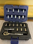 Kobalt Sae Metric 1/4" Drive 6-point Socket Set 20 Piece (el1122381). Fixed Price $30.00.