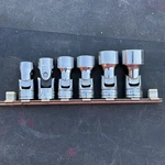 Snap-on Swivel Socket Set 3/8" Drive 6 Pt 7/16 To 3/4 (one Blackhawk) Usa. Fixed Price $76.95.