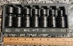Snap On 3/8" Drive Swivel Impact Socket Set Metric Made In Usa. Fixed Price $184.99.