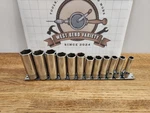 Snap-on 3/8" Drive Metric Deep Socket Set, 8 To 19mm, 6 Point. Fixed Price $137.99.