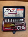 Vintage Thorson Allied 1/4 Drive Socket Set In Metal Case Made Taiwan. Fixed Price $14.95.