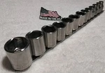 13pc Craftsman 3/8" Drive G G2 " Vintage 6pt Socket Set Metric & Holder. Fixed Price $49.89.