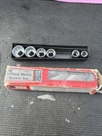 Sears Craftsman Usa Nos 6pc Metric Socket Set In Metal Tray 4347 3/8 Drive Read. Fixed Price $44.95.