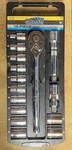 Power Torque Rachet And Socket Set, 15 Pc, Metric Sockets, 1/2" Drive Mdl Gm4251. Fixed Price $24.99.