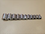 Snap-on Fsm 11 Pc 3/8" 6-pt Metric Shallow Socket Set- 9mm To 19mm Usa *read*. Fixed Price $115.00.