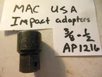 Mac Tools Impact Socket Adapter - Ap1216 3/8-1/2"usa. Fixed Price $13.59.