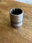Snap On Swm241 1/2" Drive 12-point Metric 24mm Flank Shallow Socket Usa. Fixed Price $25.00.