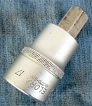 Elora 17mm 3/4 Drive Hex Hexagon Adapter Socket 770-sin. Fixed Price $34.99.