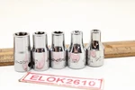 Snap-on Tle40a-tle80 E4 - E8 5 Piece 6 Point 1/4" Drive Chrome Torx Sockets Usa. Fixed Price $60.99.