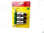 Greatneck 3-pc., 1/2" Drive, Hex Bit Set, Sae- With Storage Rail (1/2"-5/8"). Fixed Price $13.99.