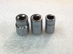 Snap-on-#3pcs, Sae, 1/4 Dr., 8 Pt., Socket #s -tm408, Tm410 & Tm412-usa-nice. Fixed Price $32.99.