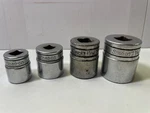 Lot Of 4 Snap-on Sockets(variety). Fixed Price $71.99.
