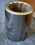 K-d 1-1/8" 54 336 Chrome Socket 3/4" Drive Clean 12 Point Usa. Fixed Price $8.50.