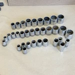 Vintage Sk Tools 1/2" Drive Sae Socket Sets 7/16" To 1-1/4" Usa Made. Fixed Price $79.95.