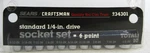 Craftsman 1/4" Drive Pc 10 Piece 6 Pt Point Sae Inch Chrome Socket Set 5/32-1/2. Fixed Price $24.99.