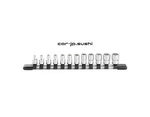 Tone Hs212 6.35mm 1/4 Drive Hexagonal Socket Set With Holder Includes 12 Pieces. Fixed Price $79.35.