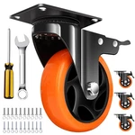4" Caster Wheels Outstanding Casters Set 4 Heavy Duty Silent Industrial. Fixed Price $34.06.