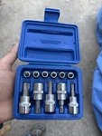 Cornwell Tools Torx Star Bit Driver 1/4" 3/8" Socket Set Lot Blue Case Tamper. Fixed Price $60.00.