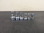 #bm553 Snap On 6pc Tmusm 1/4" Drive Metric 6 Point Swivel Universal Socket Set. Fixed Price $179.95.