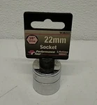 W38222 Performance Tool 3/8 Drive 22 Mm Socket Heavy-duty Auto. Fixed Price $12.52.