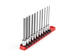 Tekton 1/4" Drive Long Hex Bit Socket Set, 11-piece (2-8mm) W/rail Shb90107. Fixed Price $53.29.