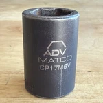 Matco Tools 17mm Shallow Impact Socket 1/2" Drive 6 Point Adv Cp17m6v. Fixed Price $21.95.