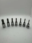 New Snap On 7pc Sae Hex/allen 3/8 Socket Set ( 1/8 -3/8 )( Missing 9/64 ). Fixed Price $160.00.