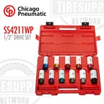 Chicago Pneumatic Ss4211wp 1/2" Drive 11 Piece No Mar Impact Socket Set. Fixed Price $142.00.