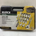 Klutch 41233 18 Piece 1/2 Drive Sae Socket Set. Fixed Price $32.39.