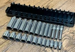 Mac Tools Usa 1/4" Drive Metric 5mm - 15mm Socket Set Shallow Deep 6pt Lot. Fixed Price $345.00.