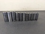 #bn822 Cornwell Sti2212llmsp 11 Piece 3/8 Dr Metric Deep Power Socket Set Usa. Fixed Price $139.95.