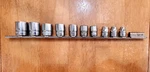 Snap On 3/8" Drive 5/16"-7/8" 6pt Sae Shallow Chrome Sockets Usa Lot Of 10. Fixed Price $90.00.